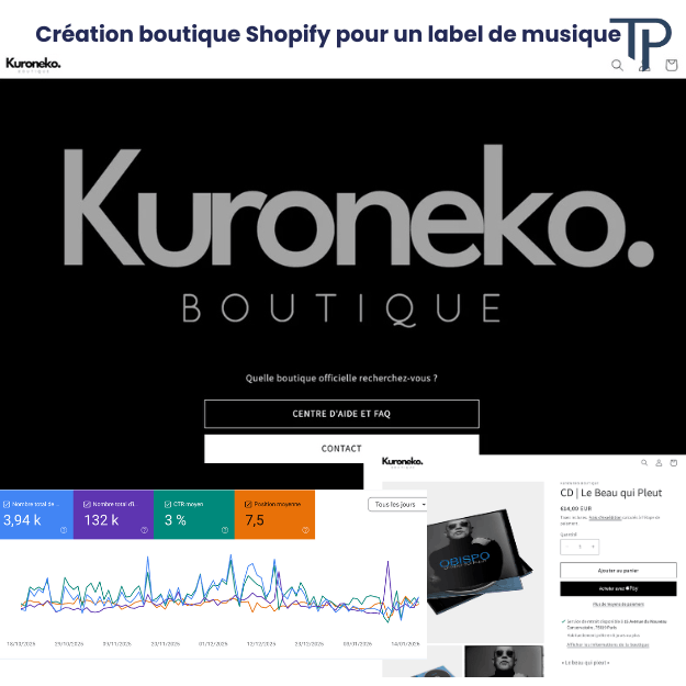 projet site internet kuroneko boutique